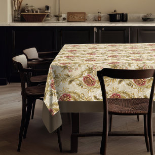 Golden Era Glamour Floral Viktorianisch Damaskus Tischdecke