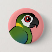 Golden-ergatterter Macaw Button (Vorderseite)