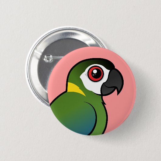 Golden-ergatterter Macaw Button (Vorne & Hinten)