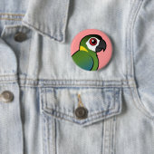 Golden-ergatterter Macaw Button (Beispiel)
