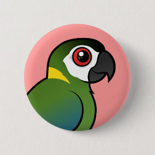 Golden-ergatterter Macaw Button