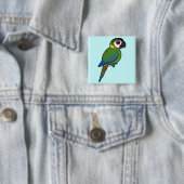 Golden-ergatterter Macaw Button (Beispiel)