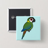 Golden-ergatterter Macaw Button (Vorne & Hinten)