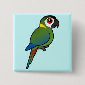 Golden-ergatterter Macaw Button (Vorderseite)