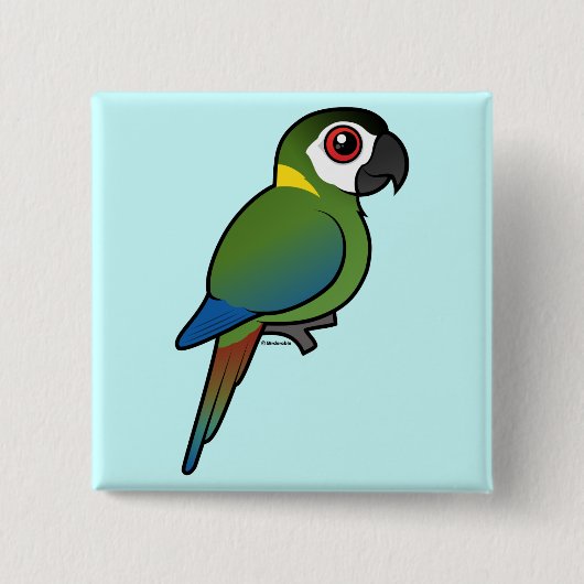Golden-ergatterter Macaw Button (Vorderseite)