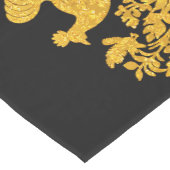 Golden Erntedank Türkei Blumentafel Mittelgroßer Tischläufer (Ecke)