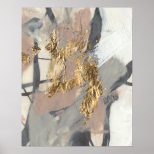 Golden erröten Sie Poster