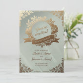 Golden Estival Jazz Einladung (Stehend Vorderseite)