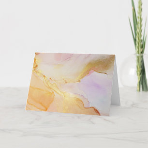 Golden Ethereal Heavens Blank Notecard Dankeskarte