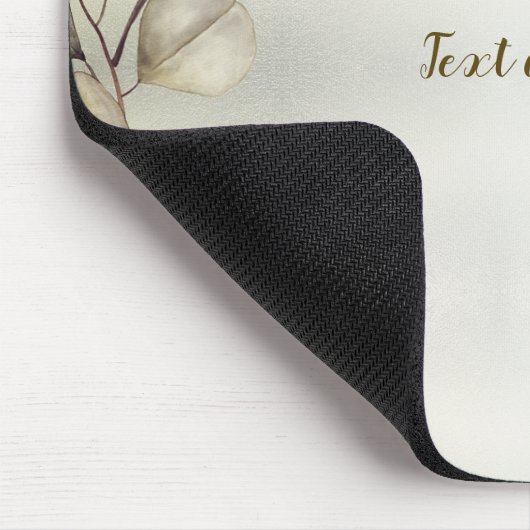 Golden Eucalyptus Foliage Shiny Elegante Mousepad (Ecke)