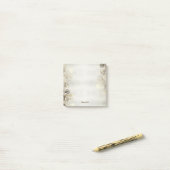 Golden Eucalyptus Foliage Shiny Elegante Post-it Klebezettel (Auf Schreibtisch)