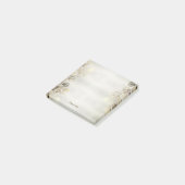 Golden Eucalyptus Foliage Shiny Elegante Post-it Klebezettel (angewinkelt)