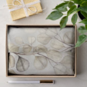 Golden Eucalyptus Foliage Shiny Elegante Seidenpapier (Geschenk)