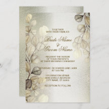 Golden Eucalyptus Hochzeitliches Rote Thun