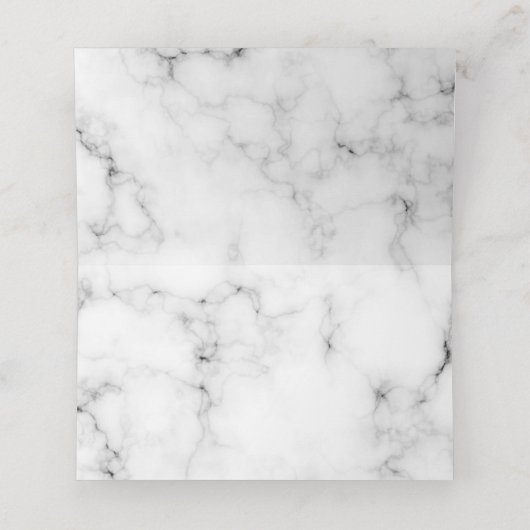 Golden Eukalyptus foliage Marmorhochzeit Platzkarte (Innenseite Aufgefaltet)