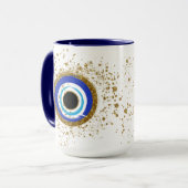 Golden Evil Eye Tasse (Vorderseite Links)