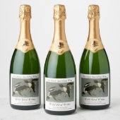 Golden-Eye Duck - von Audubons Vögeln Amerikas Schaumweinetikett (Flaschen)