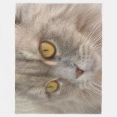Golden Eye Gray Persian Cat Fleecedecke (Vorderseite)