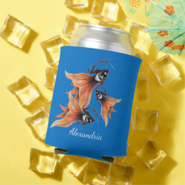 Golden Eye Surreal Goldfish Fantasy Kunst Dosenkühler