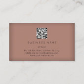 Golden Eyelash Brows Microblading QRCODE Logo Skiz Visitenkarte (Rückseite)