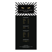 Golden Eyelashes mit Mod Schwarz und Weiß Werbekarte (Vorne)