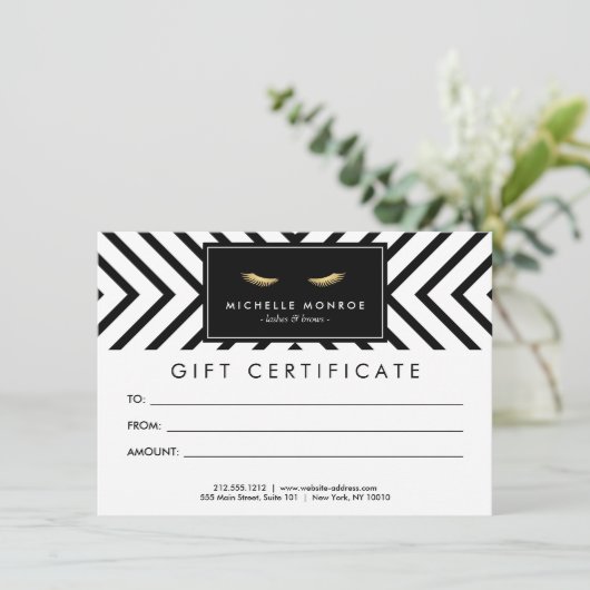 Golden Eyelashes mit Musterzertifikat (Stehend Vorderseite)