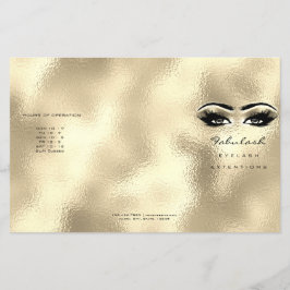 Golden Eyes Makeup Eyes Lashes DL 3 Packungsbeilag Flyer