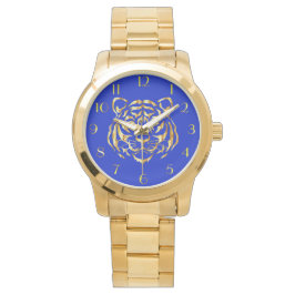 Golden Face Tiger eWatch Armbanduhr