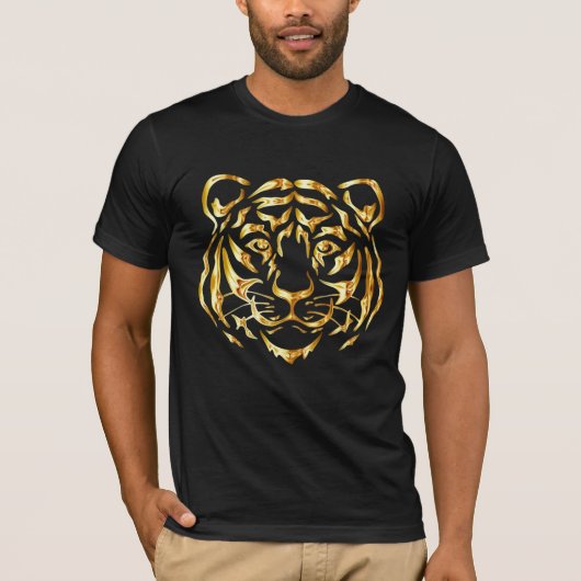 Golden Face Tiger T - Shirt (Vorderseite)