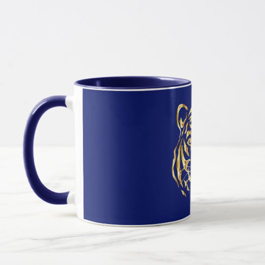 Golden Face Tiger Tasse (Links)