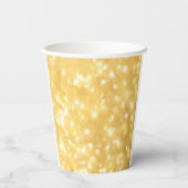 Golden Fairy Lights Paper Cup Pappbecher (Rückseite)