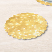 Golden Fairy Lights Paper Untersetzer (angewinkelt)