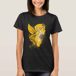 Golden Fairy Profile – Soft Spirit Ethereal Art T-Shirt