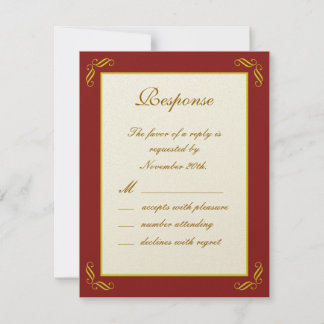Golden Fairy Tale UAWG RSVP Karte
