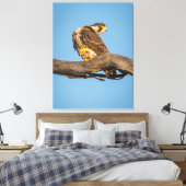 Golden Falcon at Rest Leinwanddruck (Insitu (Schlafzimmer))