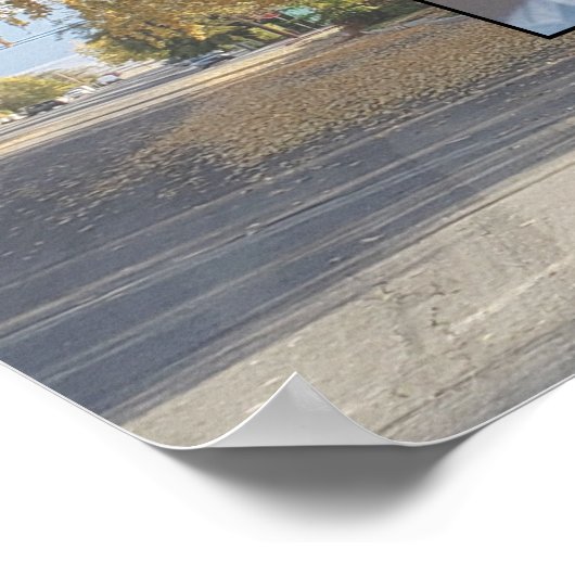 Golden Fall Bäume 4 Generation Familienbaum Poster (Ecke)