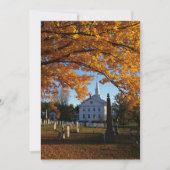 Golden Fall Folies / Church & Friedhof 2 Postkarte (Vorderseite)