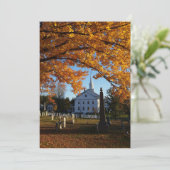 Golden Fall Folies / Church & Friedhof 2 Postkarte (Stehend Vorderseite)