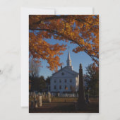 Golden Fall Folies / Church & Friedhof Postkarte (Vorderseite)