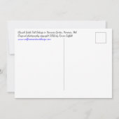 Golden Fall Folies / Church & Friedhof Postkarte (Rückseite)