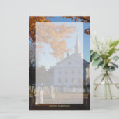 Golden Fall Folies mit Kirche und Friedhof Briefpapier (Stehend Vorderseite)