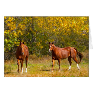 Golden Fall Pferde