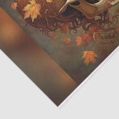 Golden Fall Skull Goth Decoupage Paper Seidenpapier (Ausschnitt)