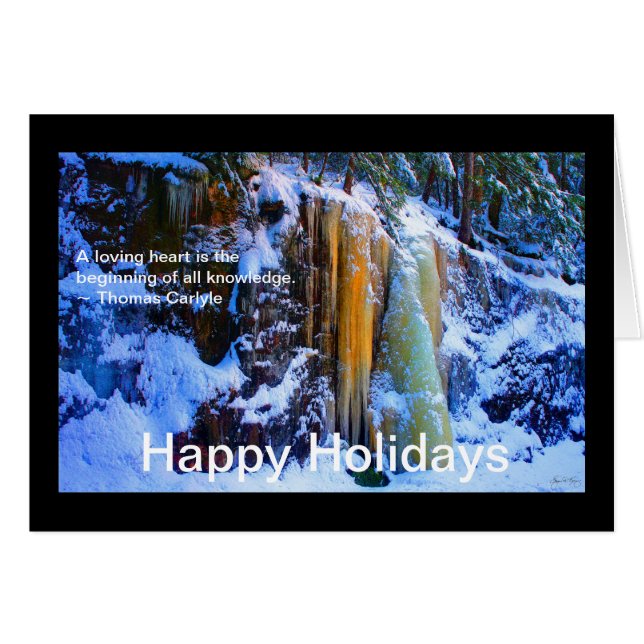 Golden Falls Card - Liebe - Kostenvoranschlag Feri (Vorderseite (Horizontal))