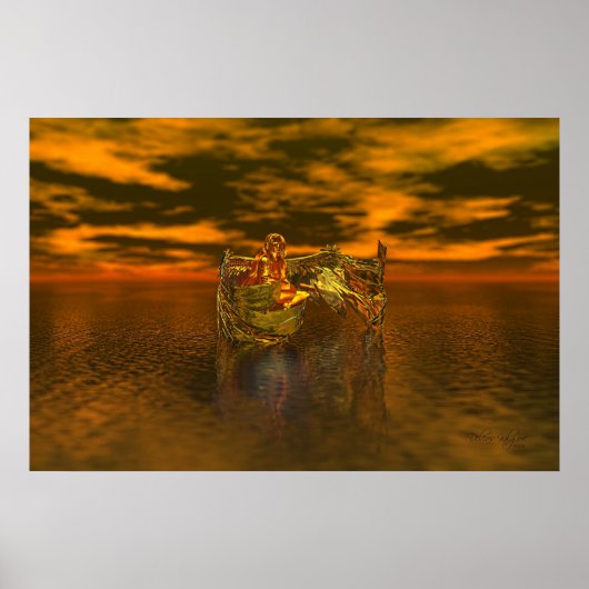 Golden Fantasy Angel Poster (Vorne)