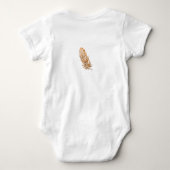 Golden Feather Art Jersey Bodysuit Baby Strampler (Rückseite)