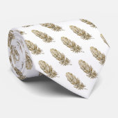 Golden Feather Art Krawatte (Gerollt)