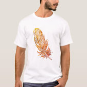 Golden Feather Art T - Shirt (Vorderseite)