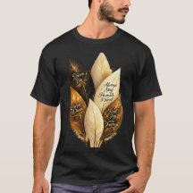 Golden Feather Ästhetik-T-Shirt ya