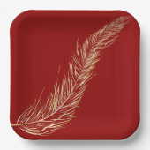 Golden Feather Pappteller (Vorderseite)